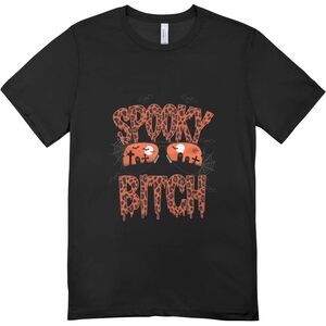 New "Spooky Biatch" Halloween T-shirt | Hanes Softstyle Unisex XL